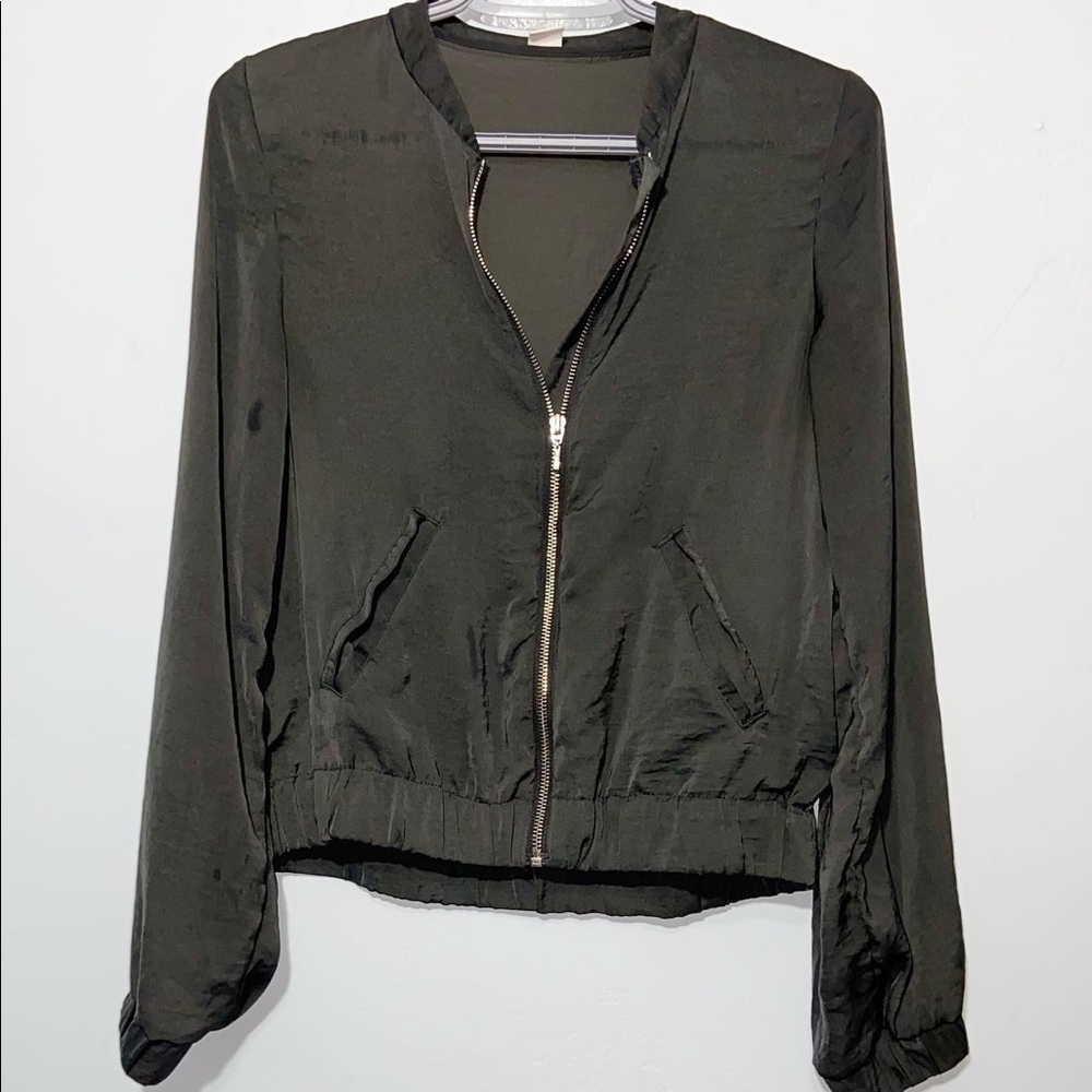 H&M Silk bomber